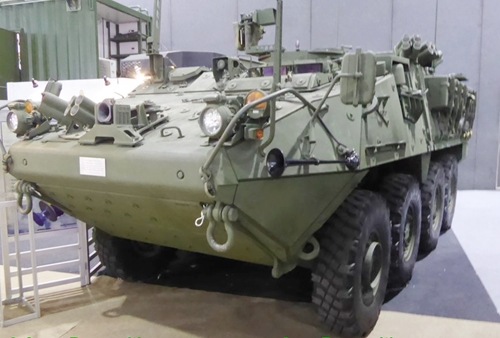 Thái Lan lần đầu trưng bày xe bọc thép Stryker